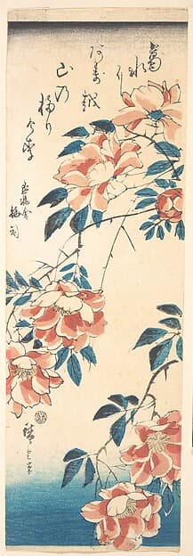 Rose, by Utagawa Hiroshige