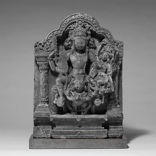 Vishnu and Lakshmi Supported by Garuda