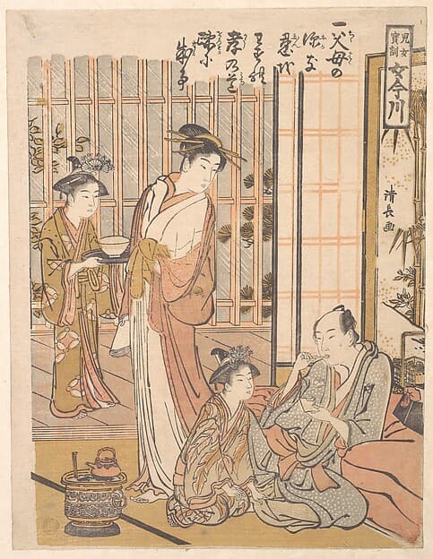 Forgetting Filial Piety, by Torii Kiyonaga