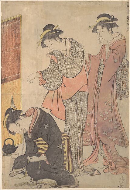 A Practical Joke, by Torii Kiyonaga