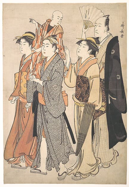 Ichikawa Danjūrō V and His Family, by Torii Kiyonaga