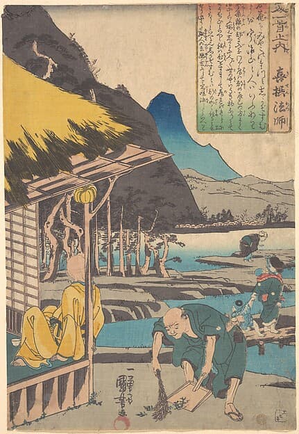 The Poet's Cabin in Tatsumi, by Utagawa Kuniyoshi