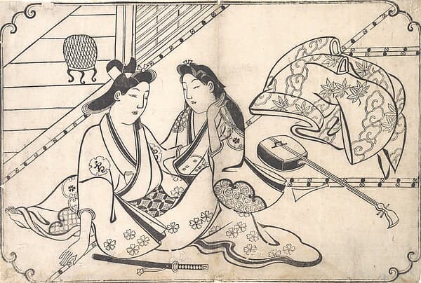 Two Lovers, by Hishikawa Moronobu