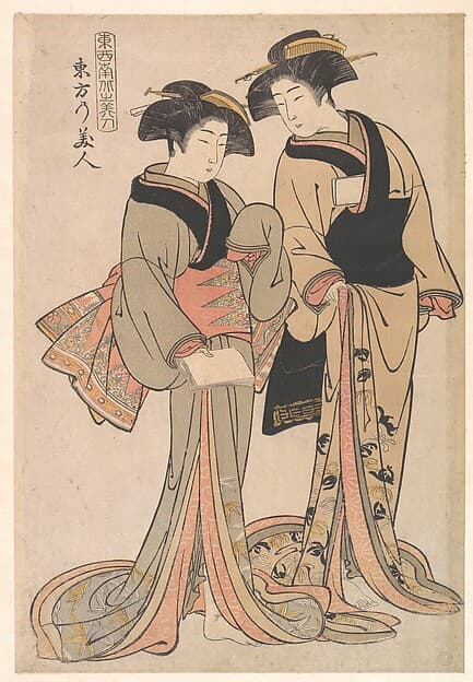 Beauties of the East, by Kitao Shigemasa