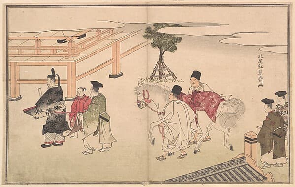 Hakuba no Sechie, by Kitao Shigemasa