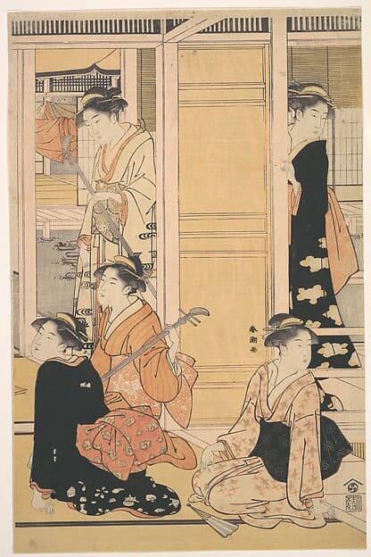 Interior View, by Katsukawa Shunchō