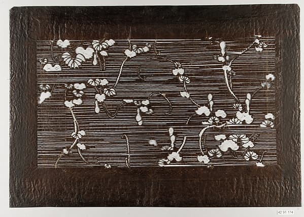Stencil with Bottle Gourds and Vines