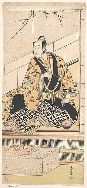 The Actor Matsumoto Koshiro IV Seated in an Outer Room, by Katsukawa Shun'ei 勝川春英