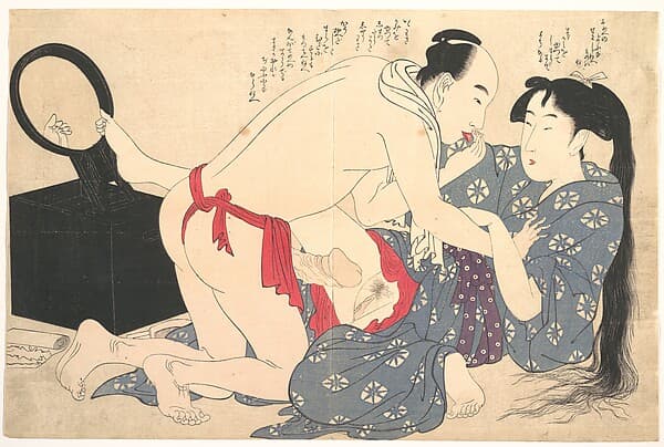 Erotic Print, by Kitagawa Utamaro