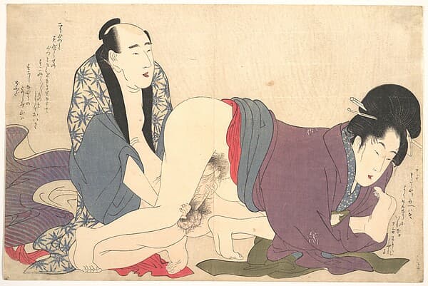 Erotic Print, by Kitagawa Utamaro