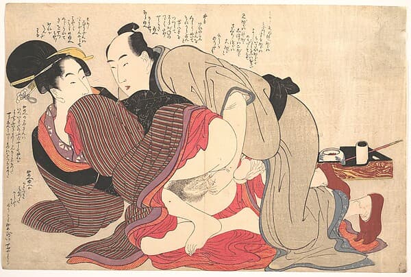 Erotic Print, by Kitagawa Utamaro