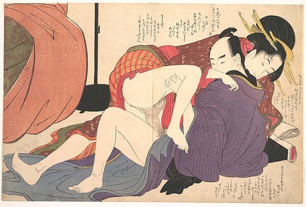 Erotic Print, by Kitagawa Utamaro
