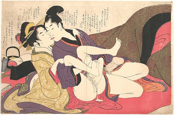 Erotic Print, by Kitagawa Utamaro