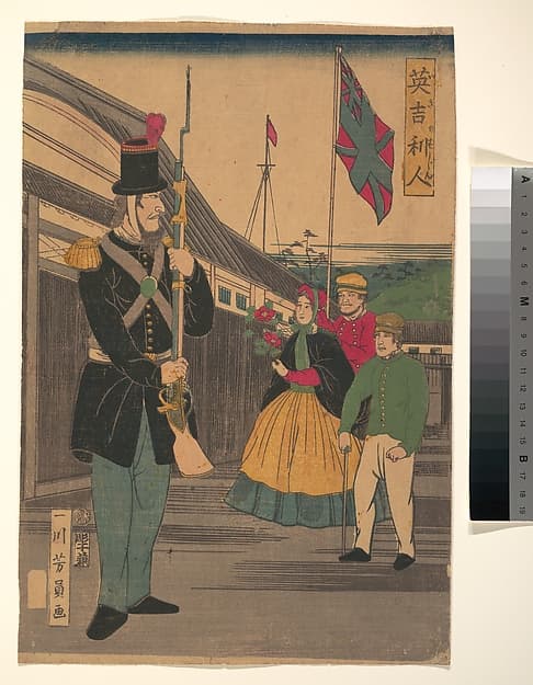 Englishmen, by Utagawa Yoshikazu