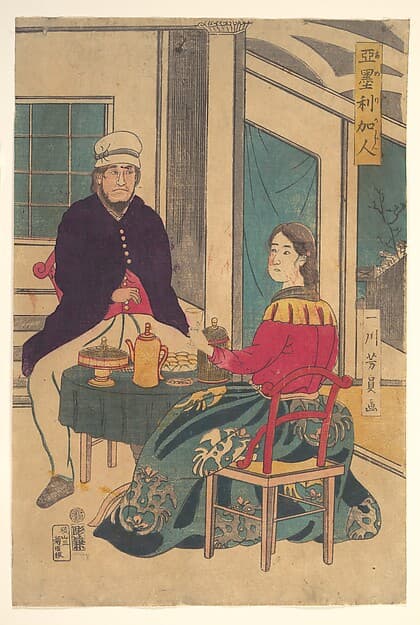 Amerikajin, by Utagawa Yoshikazu