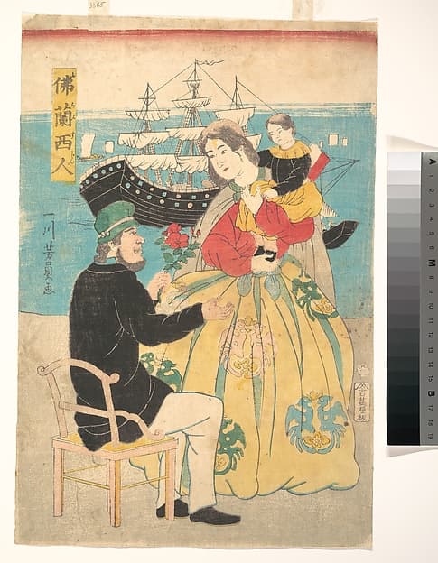 Furansujin (Frenchman), by Utagawa Yoshikazu
