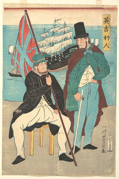 Englishmen, by Utagawa Yoshikazu