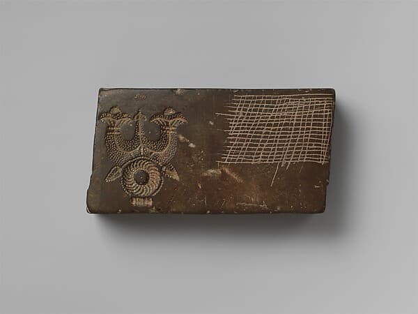 Jewelry Mold with Figures in a Temple