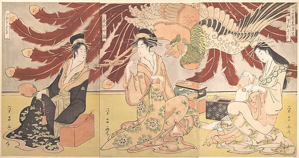 The Chōjiya Pleasure House by Day (Chōjiya hiru-mise), by Chōkōsai Eishō