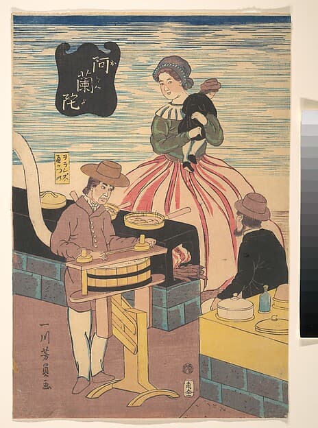 A Dutch Group, by Utagawa Yoshikazu