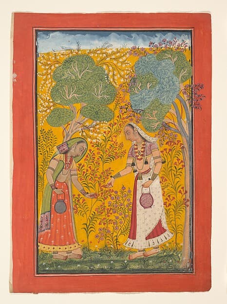 Vasanti Ragini, Page from a Ragamala Series (Garland of Musical Modes)