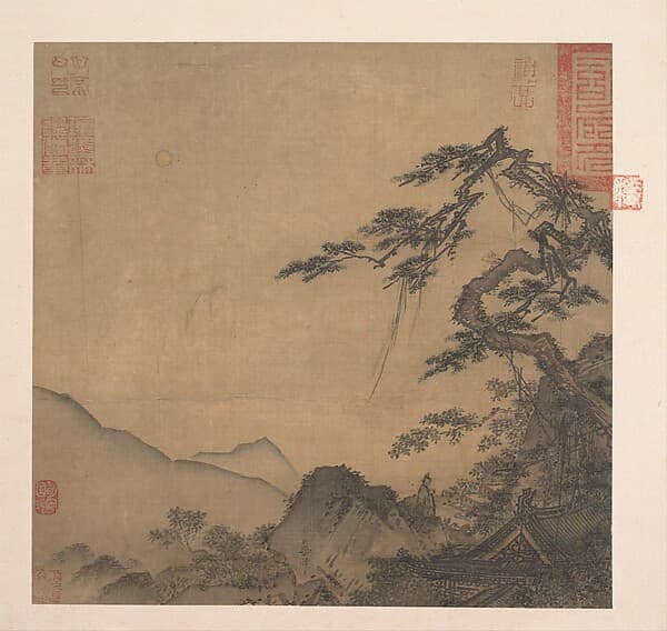 Landscape with great pine, by Ma Lin