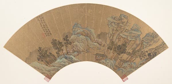 Brocaded Sea of Peach Blossom Waves, by Lu Zhi
