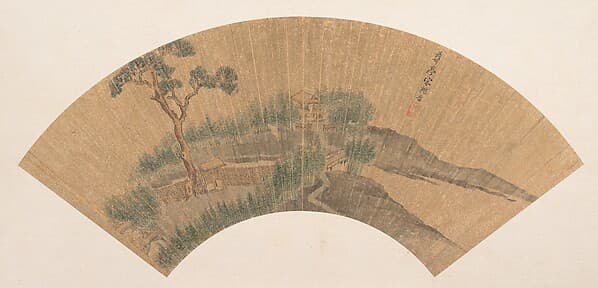 Dwelling in landscape, by Song Maojin