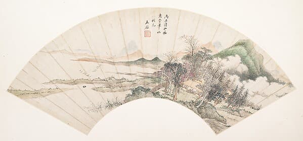 Landscape in the Style of Huichong, by Unidentified artist