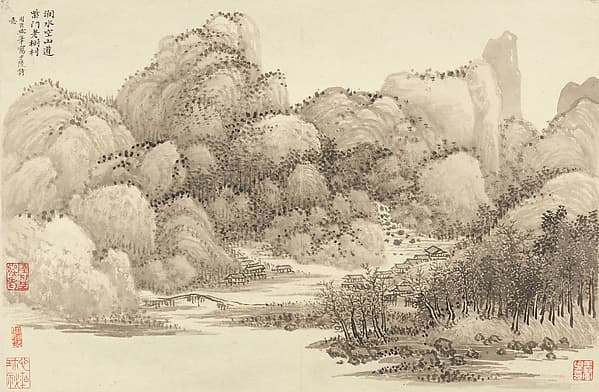 Landscapes after old masters, by Wang Hui