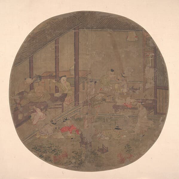 School Scene, by Unidentified artist