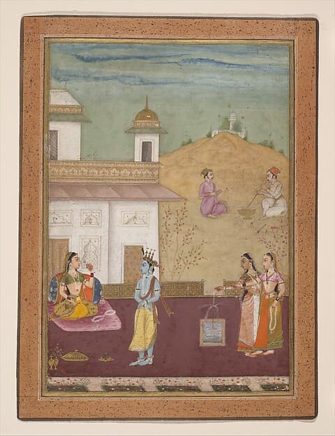 Page from a Dispersed Rasikapriya (Lover's Breviary), by Nuruddin