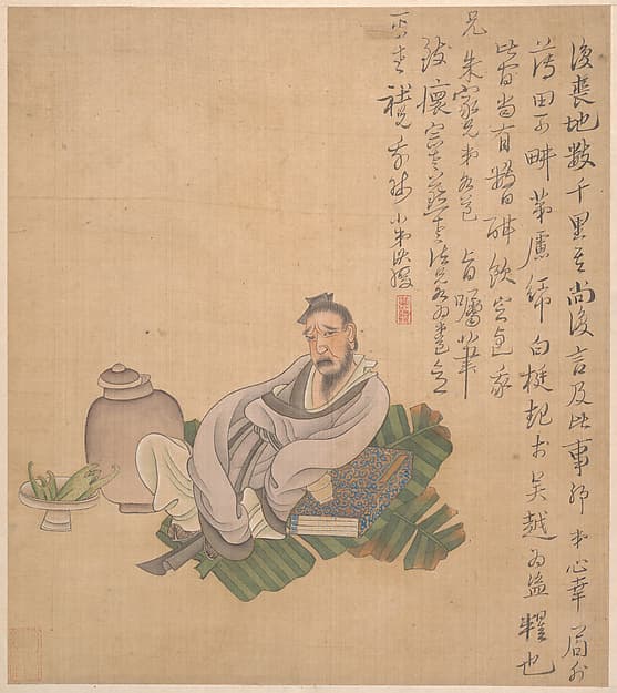 Figures, flowers, and landscapes, by Chen Hongshou