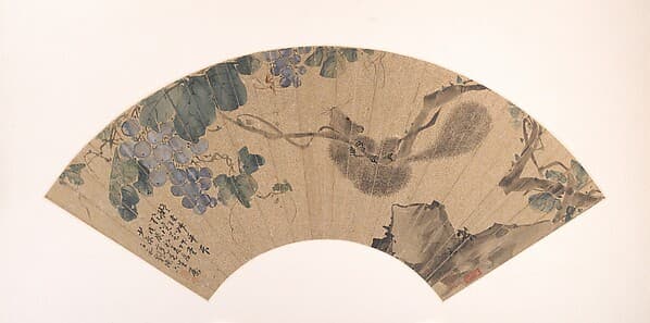 Squirrel and Grape, by Liu Deliu