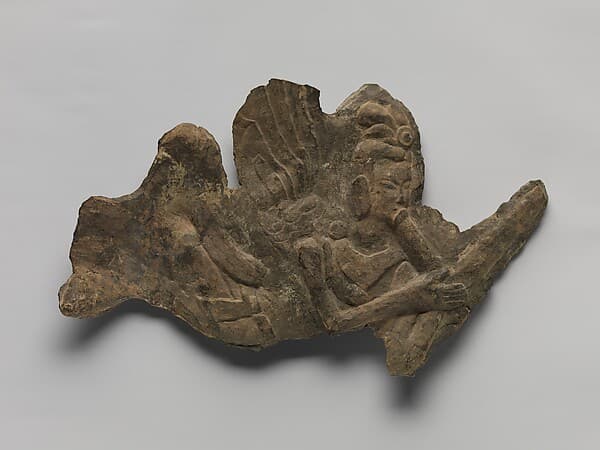 Flying celestial (apsara) fragment
