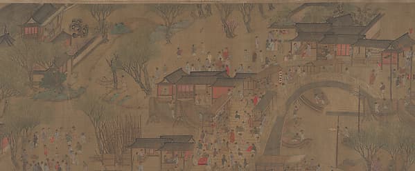 Going Upriver on the Qingming Festival, by Unidentified artist