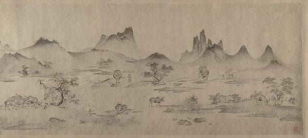 One hundred water buffalo, by Unidentified artist
