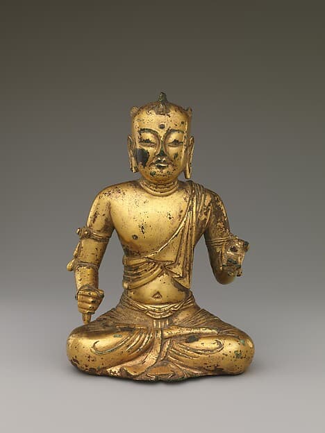 Manjushri, Bodhisattva of Wisdom, with five knots of hair (Wuji wenshu)