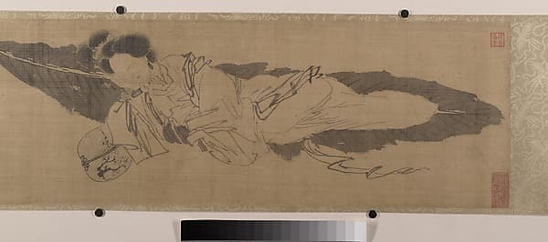 Beauty Sleeping on a Banana Leaf, by Tang Yin