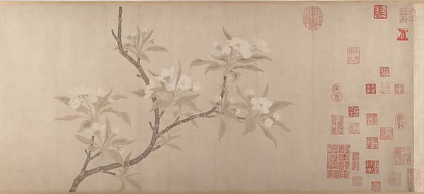 Pear Blossoms, by Unidentified