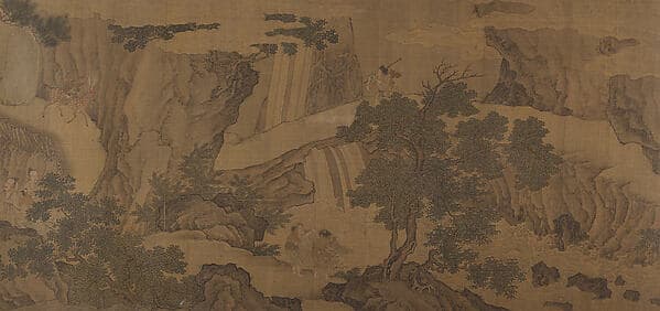 Daoist immortals in a landscape, by Unidentified artist