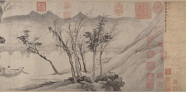 Farewell at the Bridge of the Hanging Rainbow, by Tang Yin