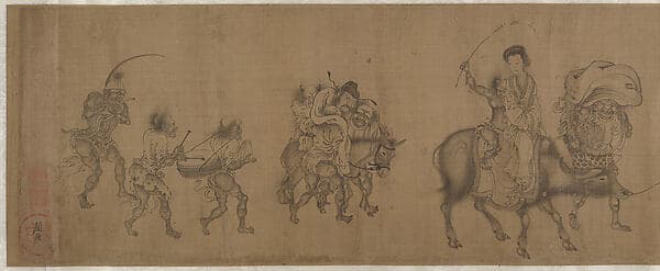 The Demon Queller Zhong Kui Giving His Sister Away in Marriage, by Yan Geng