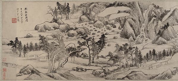 Invitation to Reclusion at Jingxi, by Dong Qichang