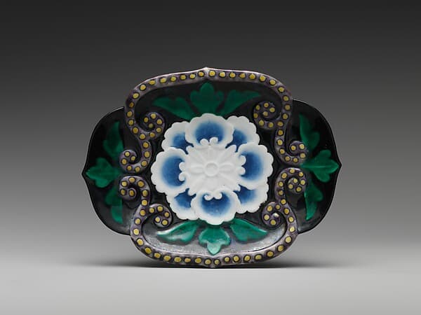 Small Dish with Floral Design