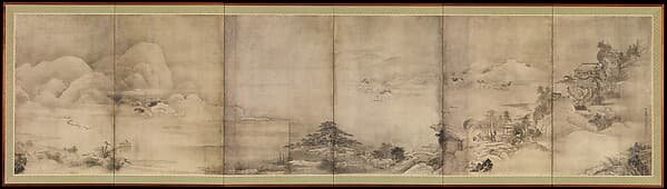 Eight Views of Ōmi (Ōmi hakkei), by Soga Shōhaku