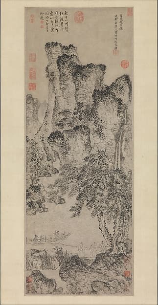 Farewell by a Stream on a Clear Day, by Zhao Yuan