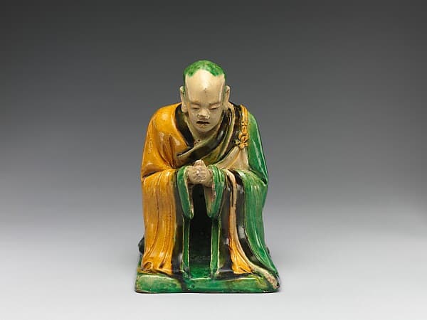 Par nirvana (death and transcendence of the Buddha) and attendant arhats, by Qiao Bin