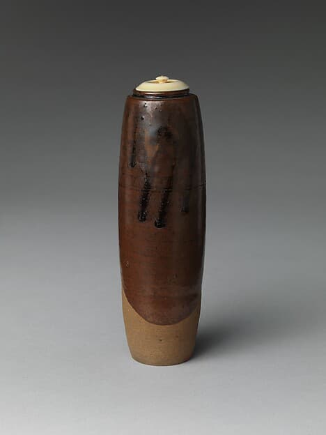 Tea Caddy, named Tall (Seitaka), by Nonomura Ninsei
