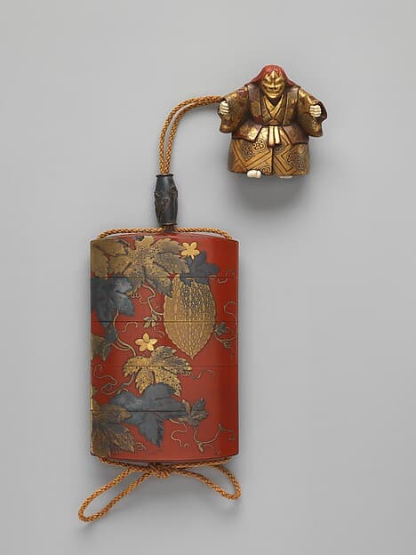 Case (Inrō ) with Design of a Gourd Vine, by Koma Yasutada